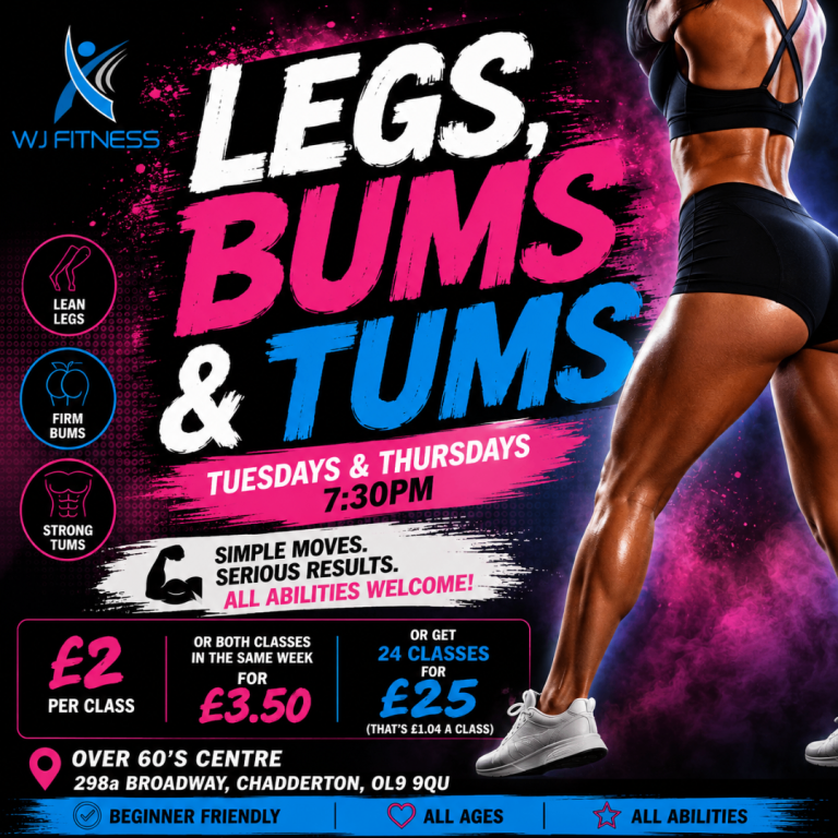 Legs, Bums & Tums classes in Oldham
