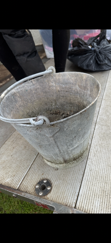 Galvanised bucket