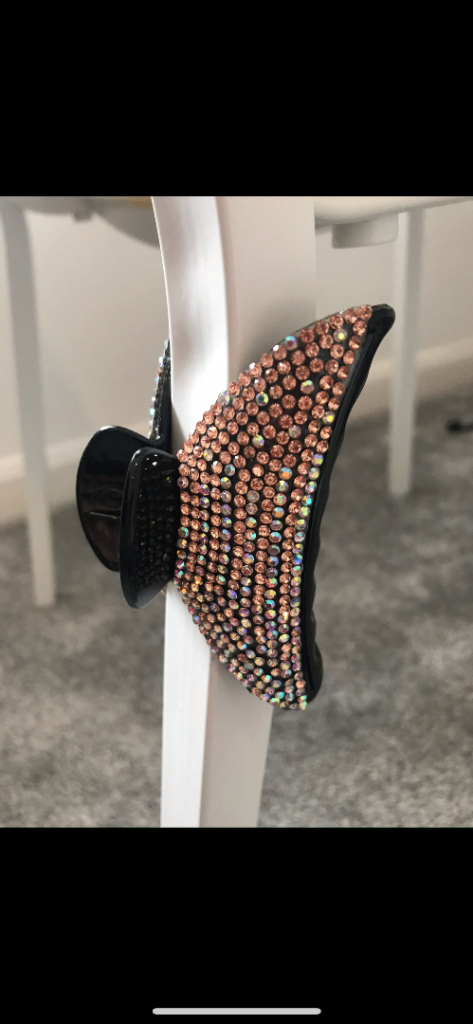 image for Crocodile diamonte hair clip. Good quality 