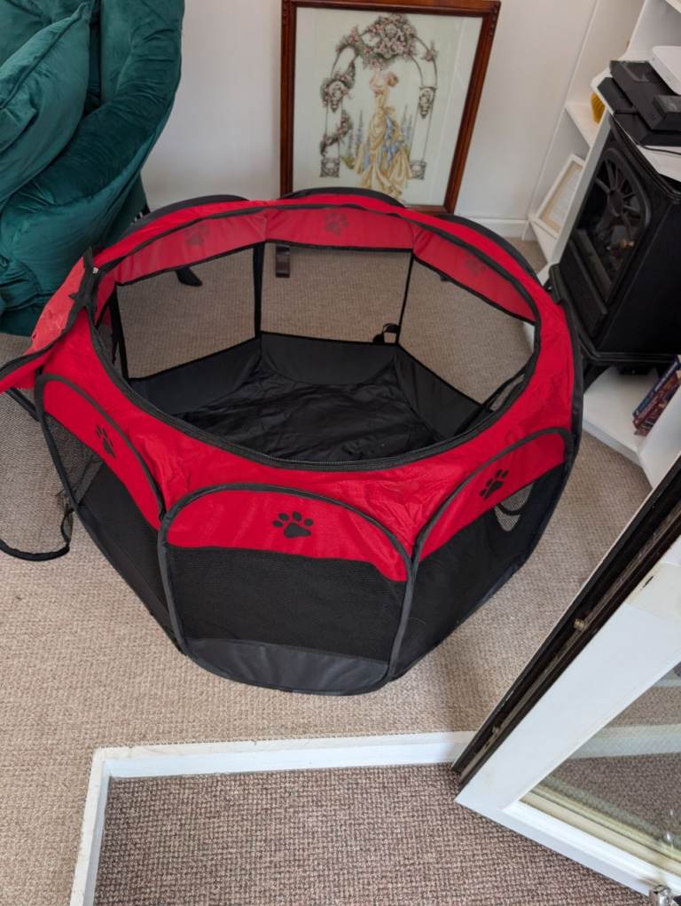Foldable puppy crate fabric