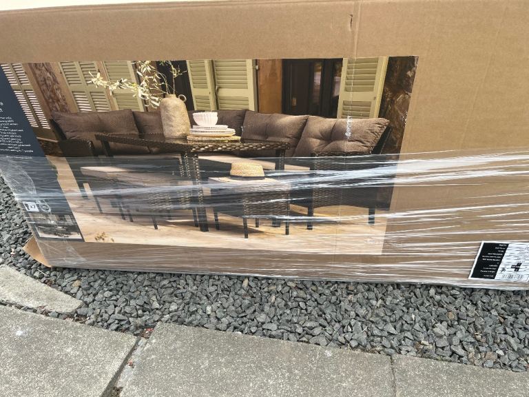Orlando corner garden sofa set