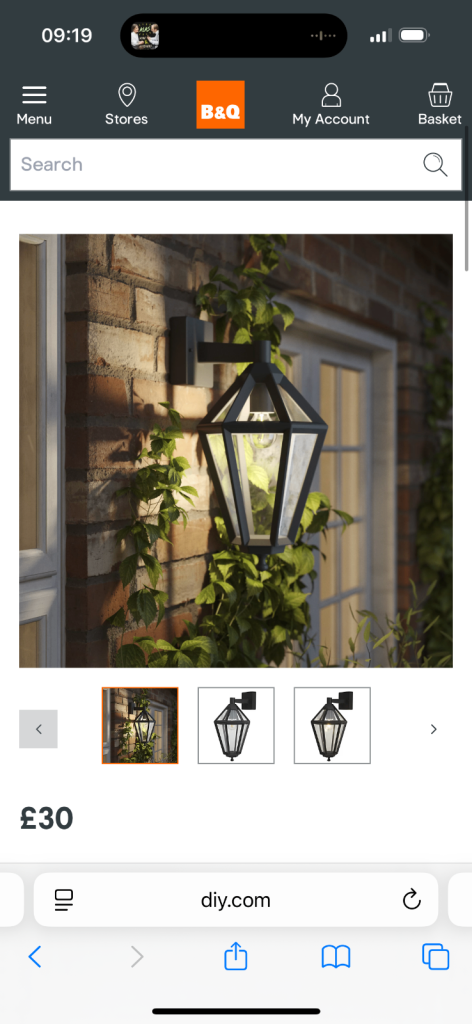 Radley wall light with PIR new in box