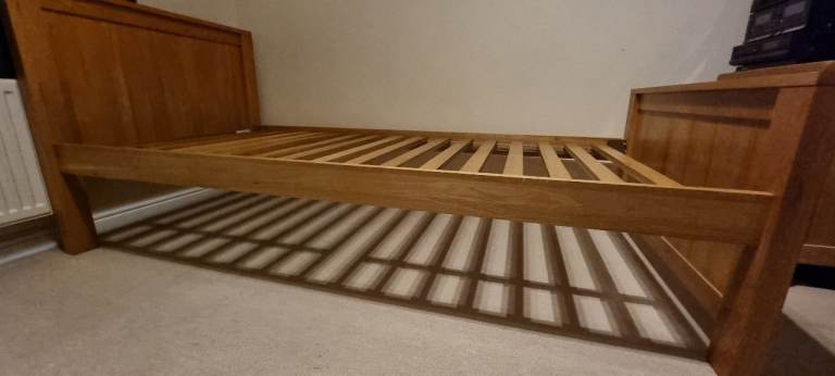 Solid Oak Single Bed Frame
