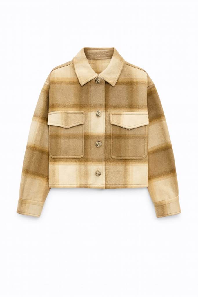 Primark Plaid Outerwear – Size M – Trendy Fall/Winter Essential