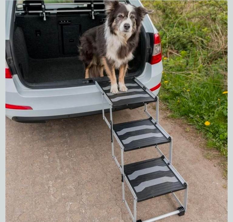 Dog Steps - 3-Step Folding Steps, Aluminium