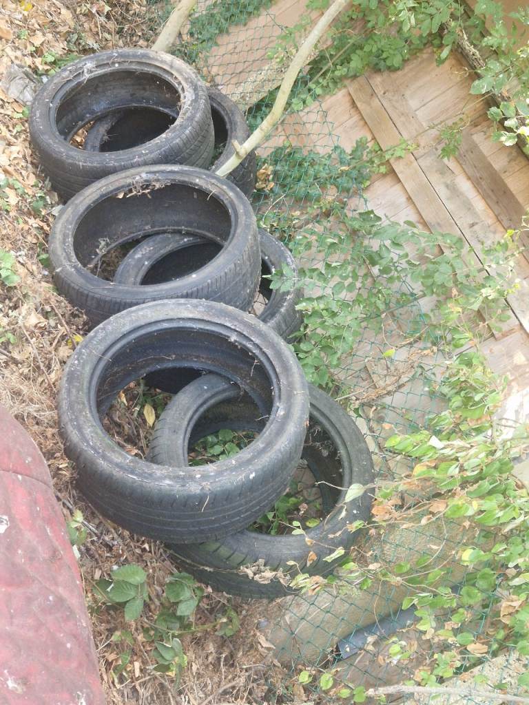 Scrap Tyres for Garden Projects (6 Total)
