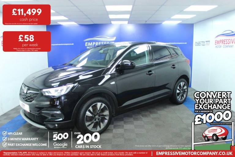 2020 70 VAUXHALL GRANDLAND X 1.2 TURBO SRI NAV SUV 5DR PETROL MANUAL EURO 6 (S/S