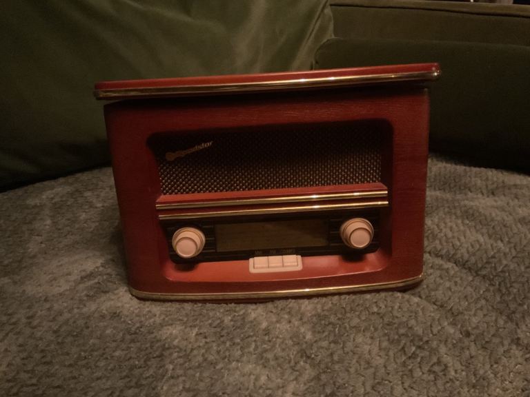 Mocke vintage radio and cd player