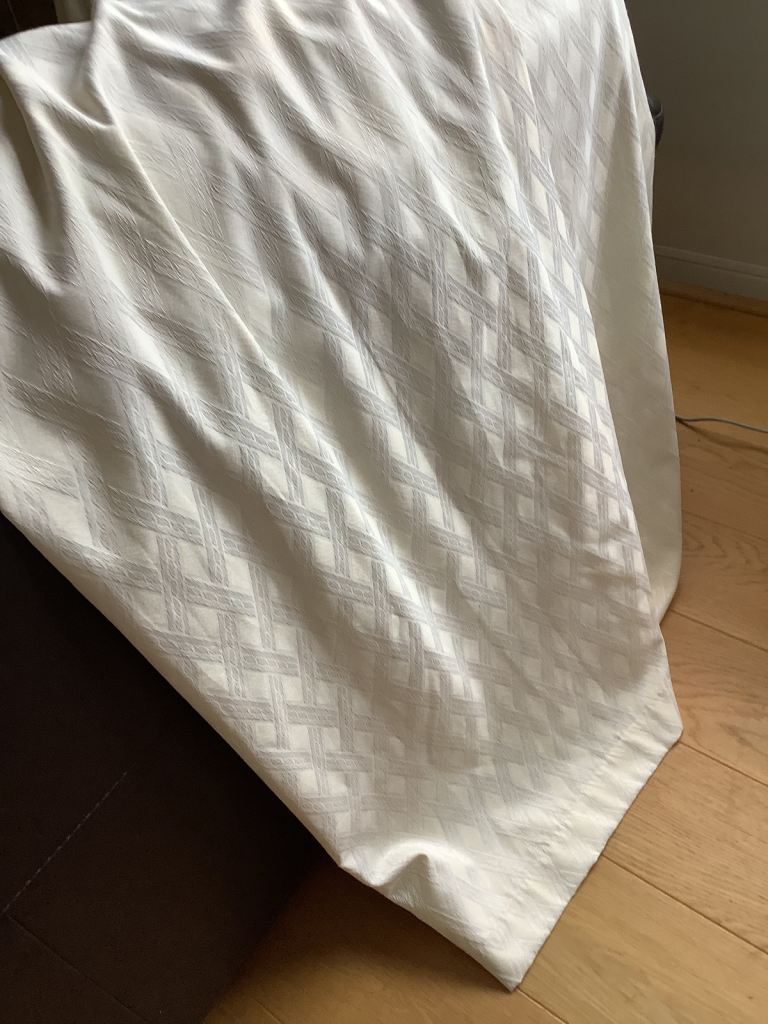 image for Cream pencil pleat curtains 