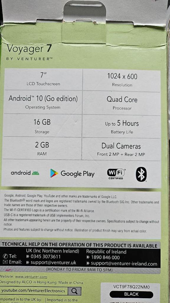 Tablet: Venturer Voyager 7