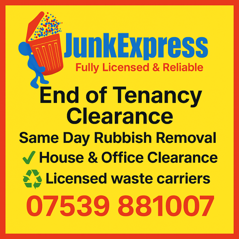 Commercial Rubbish Removal & Office Clearance, End of Tenancy Clearance & Same Day Rubbish Removal