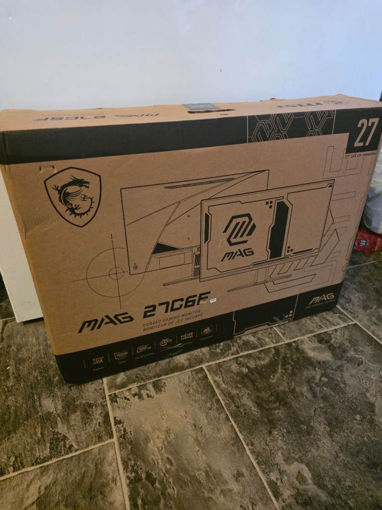 Msi 27in curved 27C6F boxed