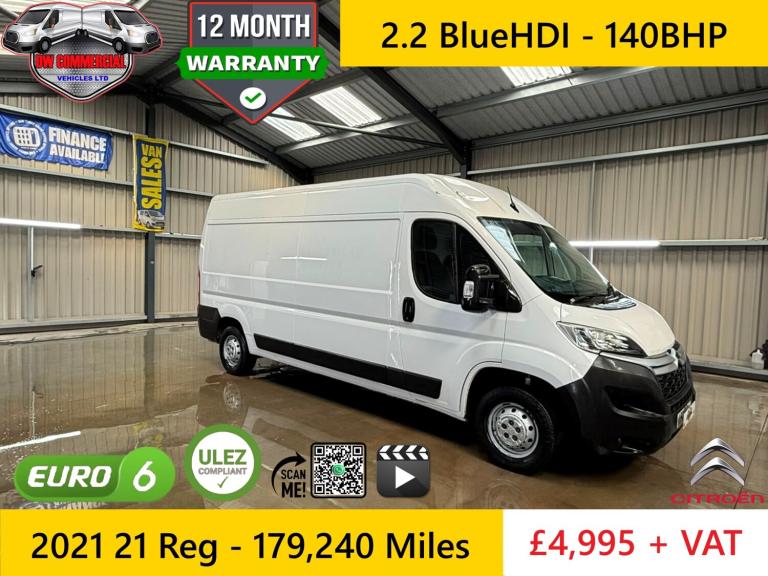 2021 21 Reg Citroen Relay 2.2 BlueHDI Enterprise L3H2 140BHP + VAT