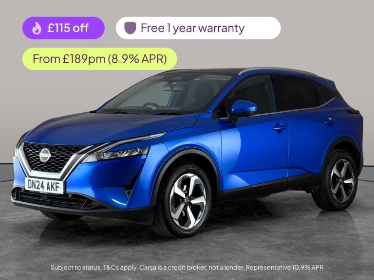 2024 Nissan Qashqai 1.3 DiG-T MH 158 N-Connecta 5dr Xtronic HATCHBACK PETROL Automatic