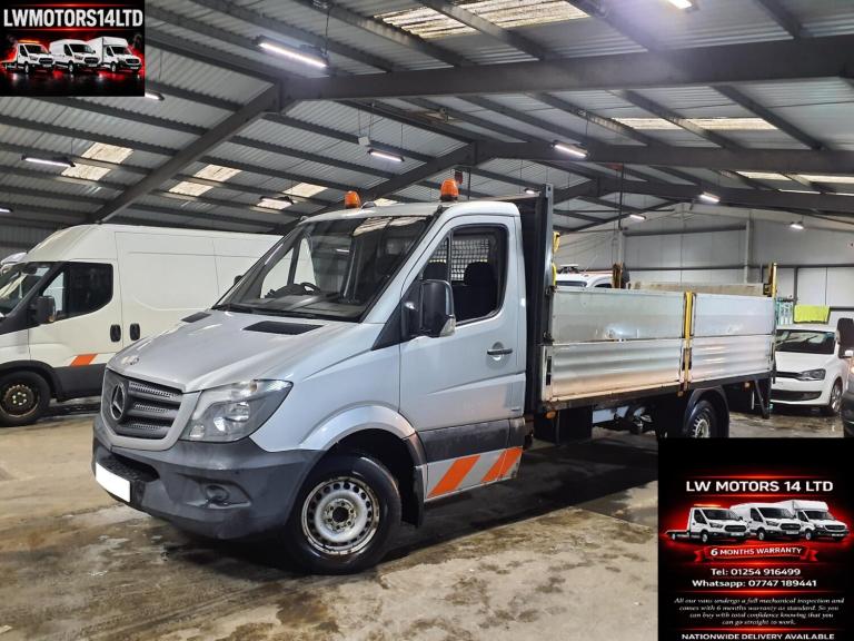 MERCEDES BENZ SPRINTER 313 CDI EXLWB 14FT DOUBLE ALLOY DROPSIDER 2015 65 REG