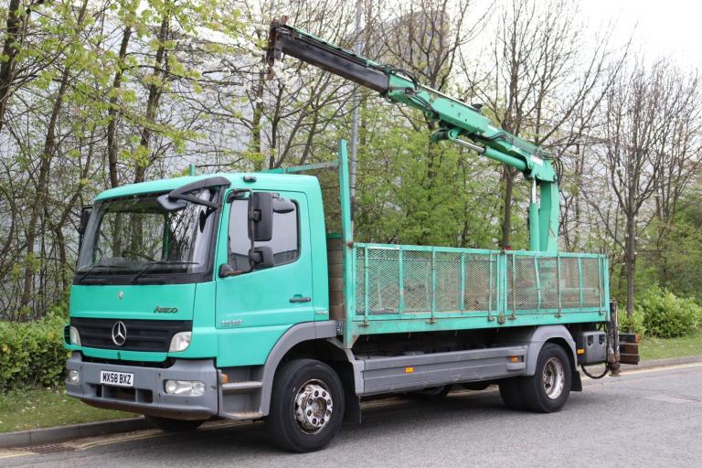 MERCEDES ATEGO 1518 4X2 ATLAS 92.2 CRANE DROPSIDE (2008)