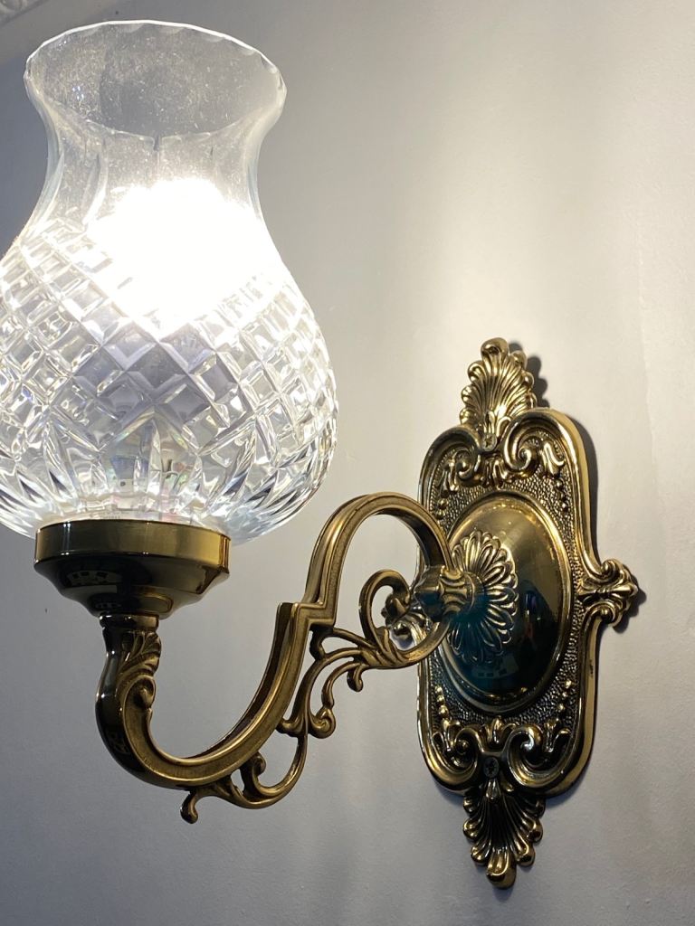 2 x Chandalier/Lights with matching wall lights