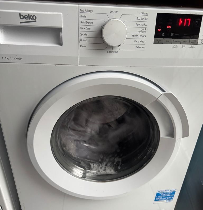 Beko 9KG washing machine **AVAILABLE MID-END JANUARY