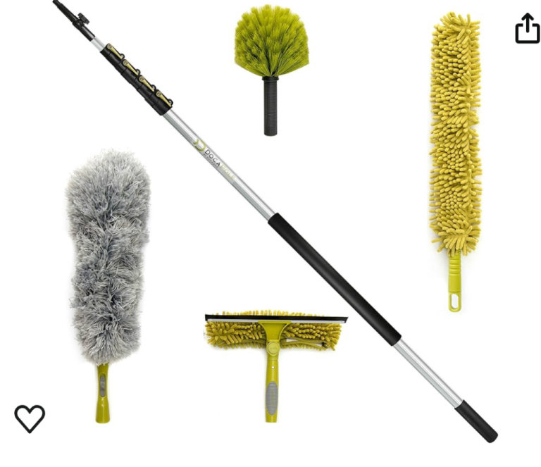 2-7m Doka Extension Pole with Window Cleaning Attachment
