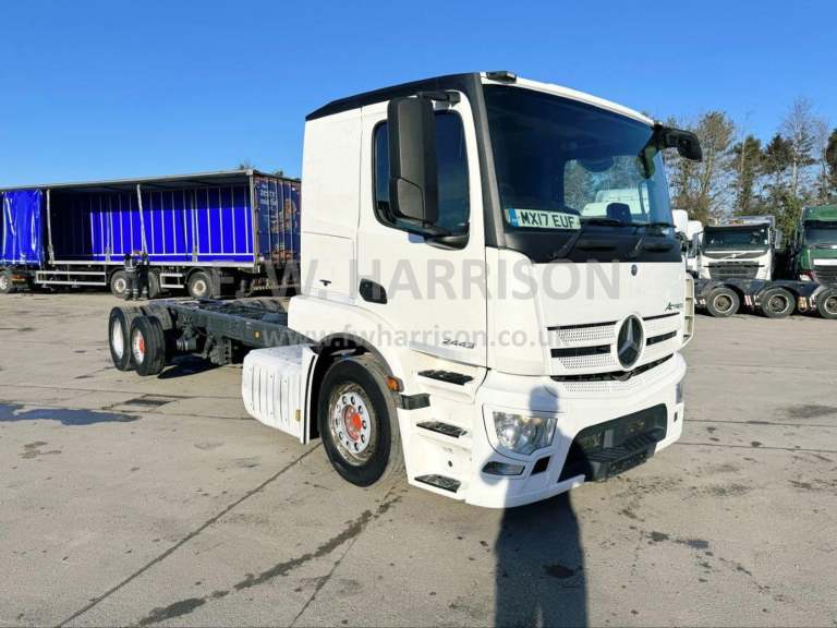 2017 MERCEDES ACTROS 2443 EURO 6 6X2 CHASSIS CAB