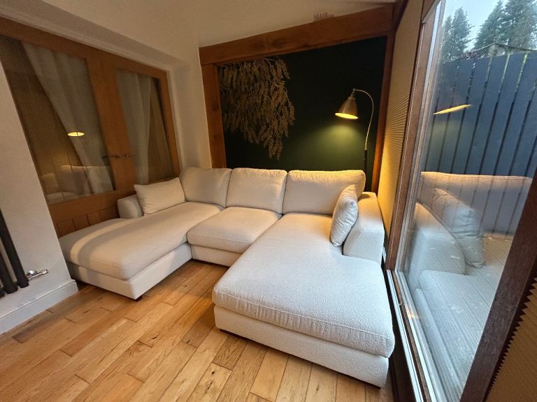 Calix Small Double Ended Chaise Sofa with Footstool included