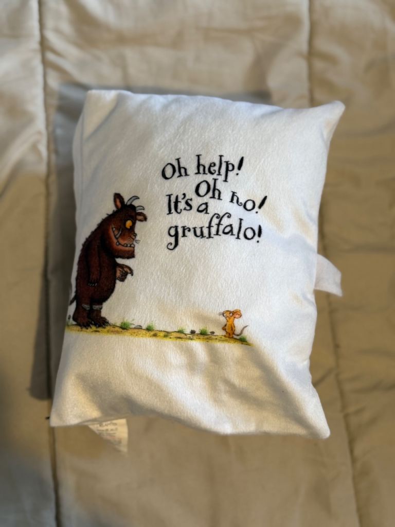Gruffalo cushion book