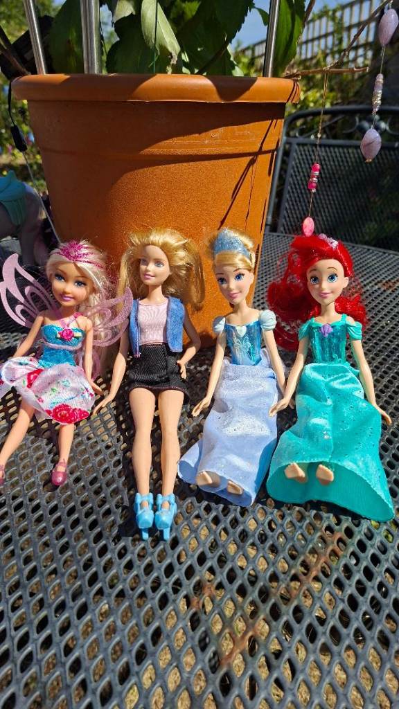 Barbie and Disney Princess Dolls Bundle - Good Condition