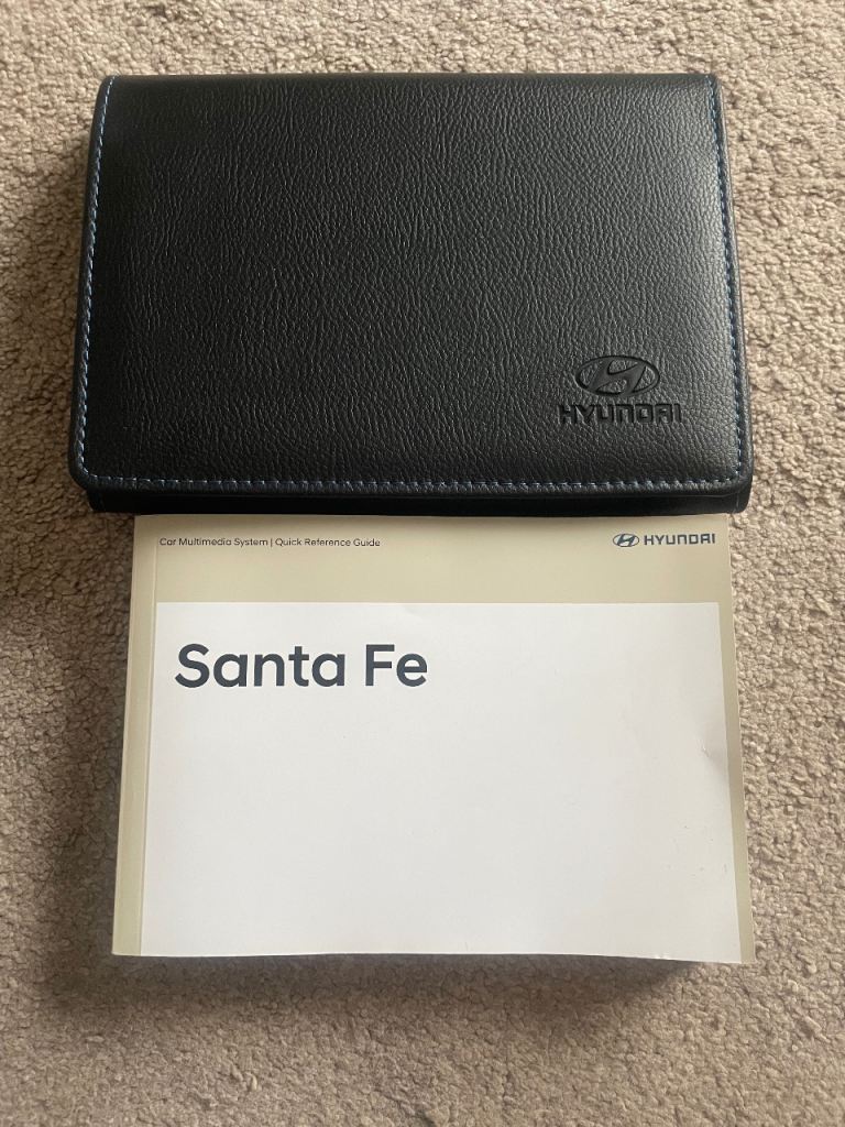 Hyundai Santa Fe 2019 onwards, quick reference guide and case