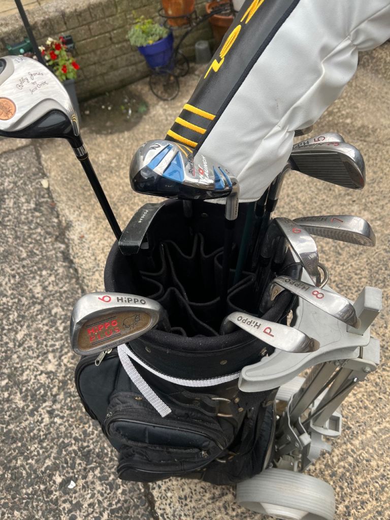 HIPPO Golf Club Set with Bag and Trolley – Good Condition