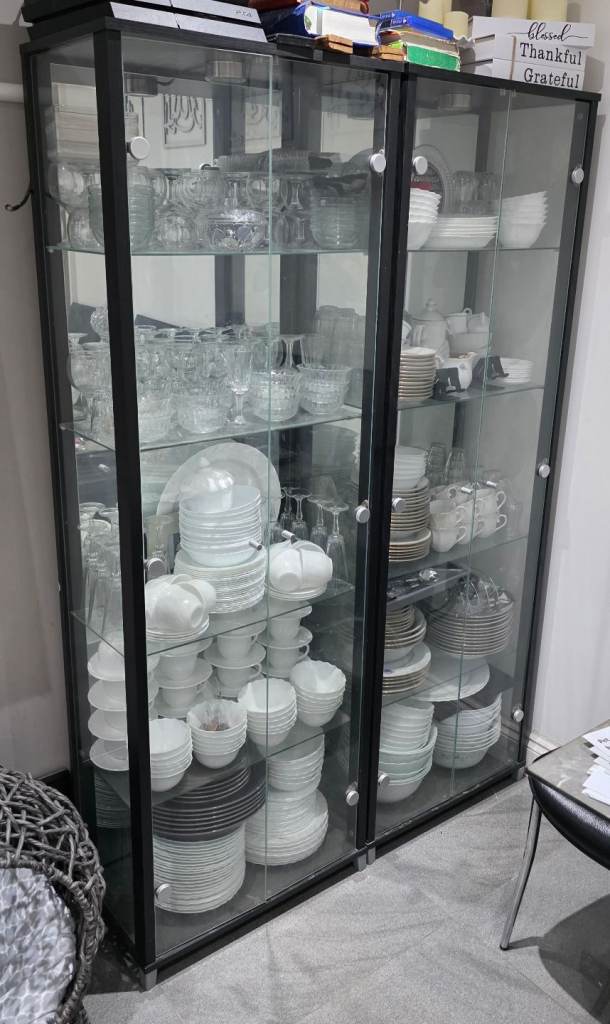 Glass Showcase/Cabinet ×2