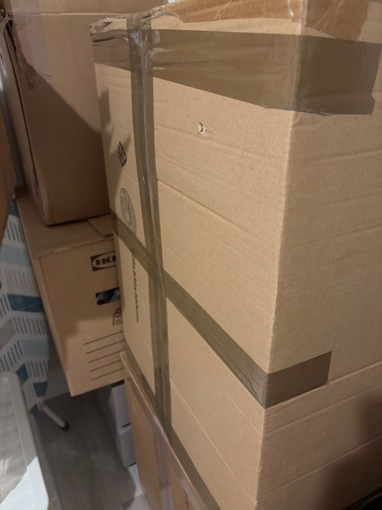 Cardboard moving boxes 