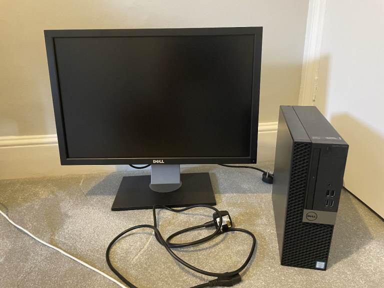 Dell Optiplex 5050 SFF i5 6th Gen Desktop PC: 8GB RAM+256GB SSD + Dell Ultrasharp U2410 24" monitor
