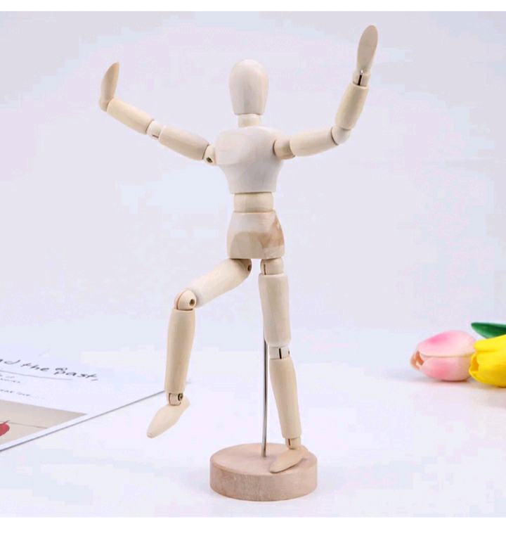 Educational wooden human mannequin 