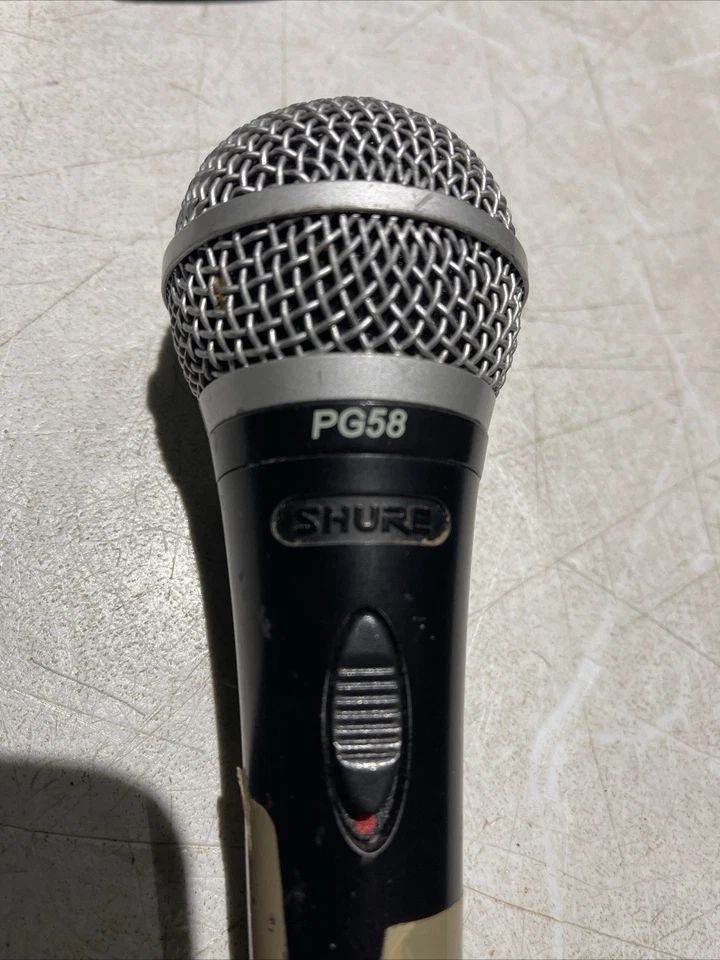 Shure PG58 Wired Dynamic Microphone With Switch - untested