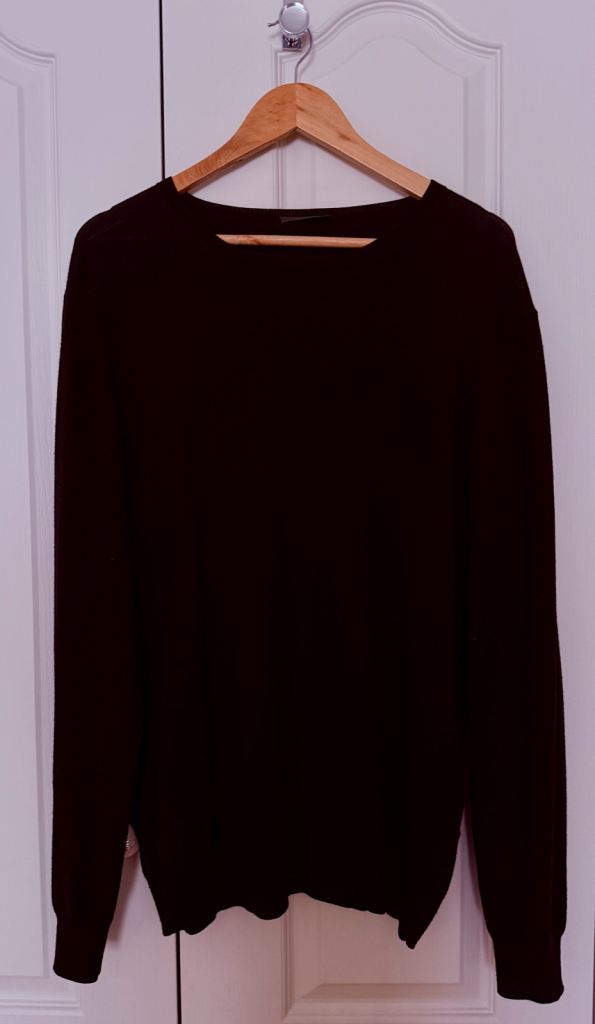 Prada Milano Men's Fine-Knit Jumper - Black, 100% Wool, Size IT 56
