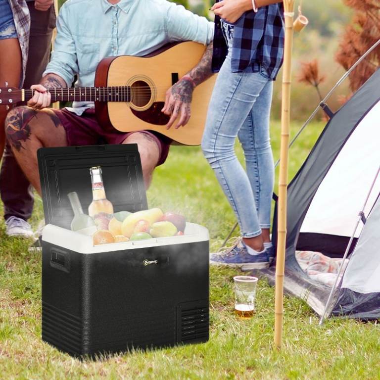 50L Car Refrigerator, Portable Compressor Car Fridge Freezer, Electric Cooler Box 