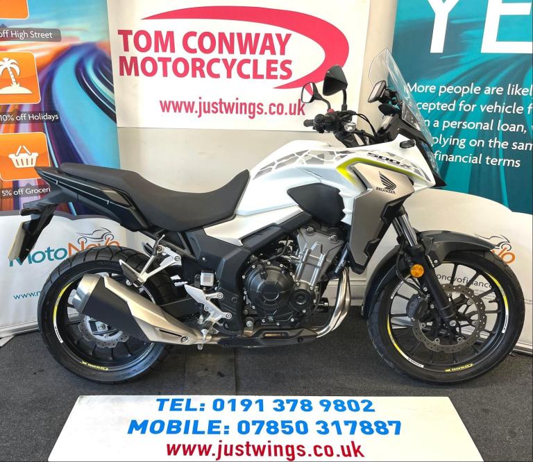 HONDA CB500X, 2020(70), ONLY 525 MILES, FSH, IMMACULATE BIKE, EXTRAS, £5295