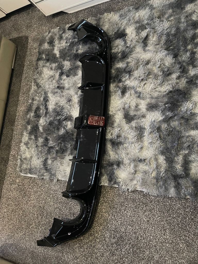 Golf GTI mk8 rear diffuser with brake light in the centre.