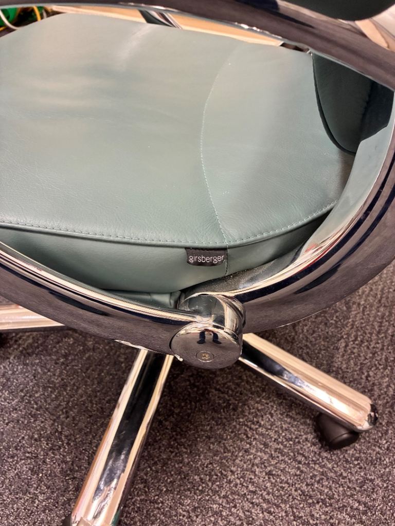 Green Leather Office Chair