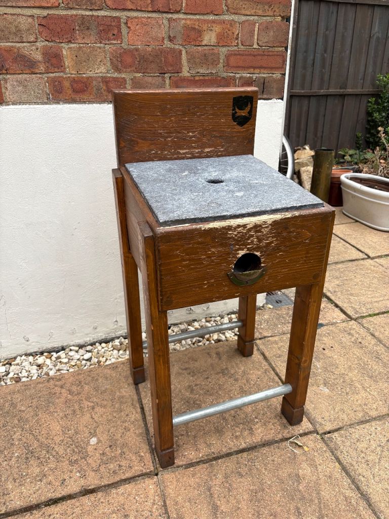 Rustic Lead Top "Toad in the Hole" Pub Game