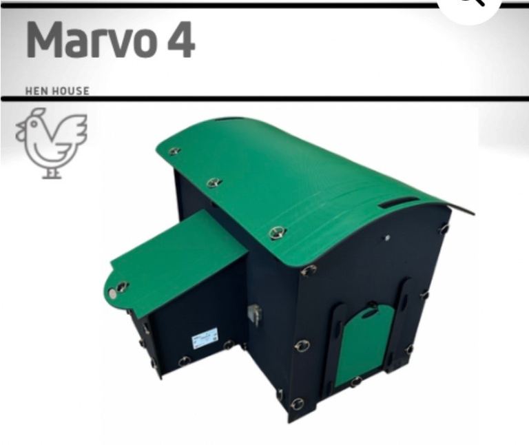 Recycled plastic chicken coop