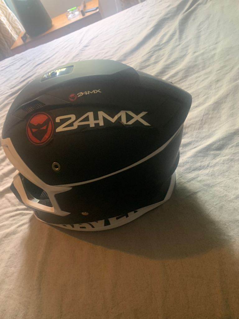 RAVEN Motocross Helmet – Black, Good Condition