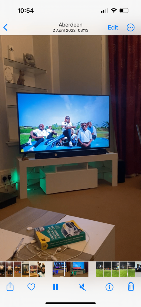 TV stand with lighting 