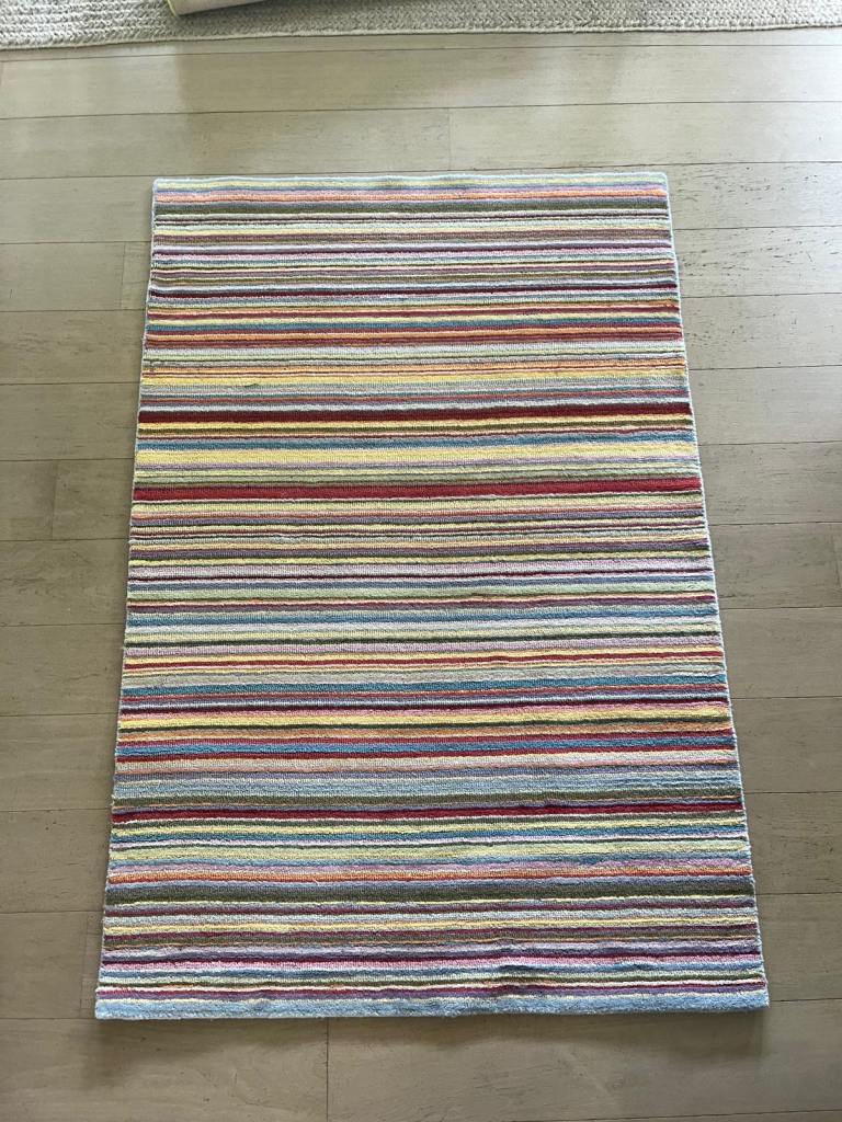 Striped John Lewis wool rug