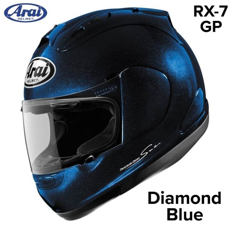 RARE #ARAI RX-7 GP - MOTORCYCLE HELMET - DIAMOND BLUE - SMALL - EXCEL COND - £325 #SHOEI