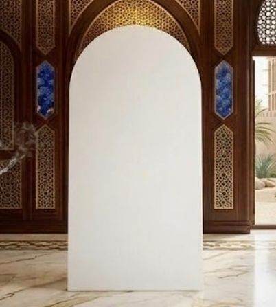 6ft folding collapsible white wedding arch backdrop brand new 