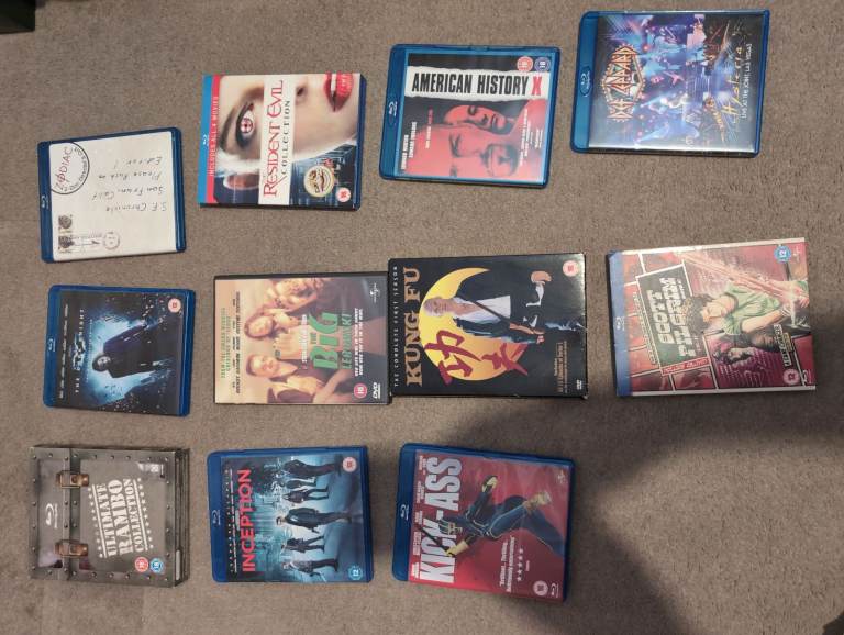 Various Blurays and DVDs
