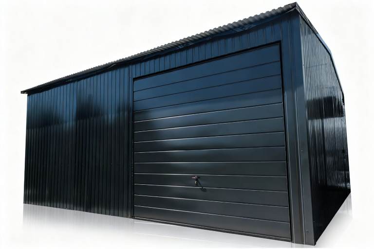20x20 Steel Garage / Workshop (6x6m) – Graphite Apex Roof – DIY Kit – Heavy Duty