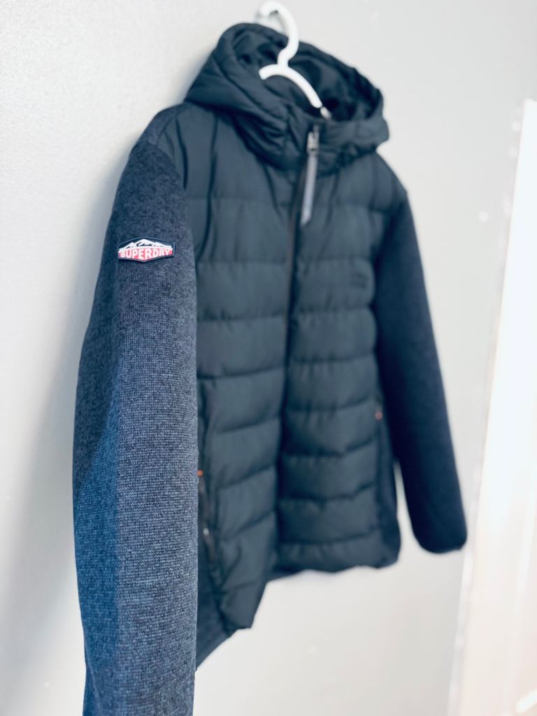 Superdry Men's Hybrid Padded Jacket XL – Excellent Condition