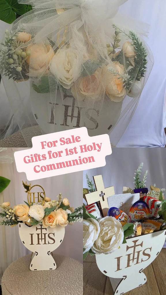 Flowerbox gift for Holy Communion 